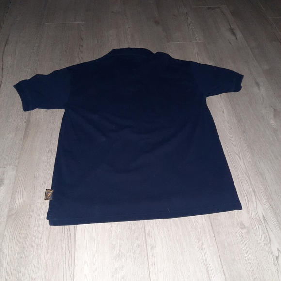 Harry Potter Hogwarts Navy Polo Shirt Vintage Warner Brothers Studio - Picture 8 of 12